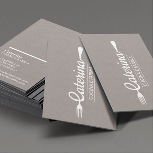 mintlab brand identity caterina business card square
