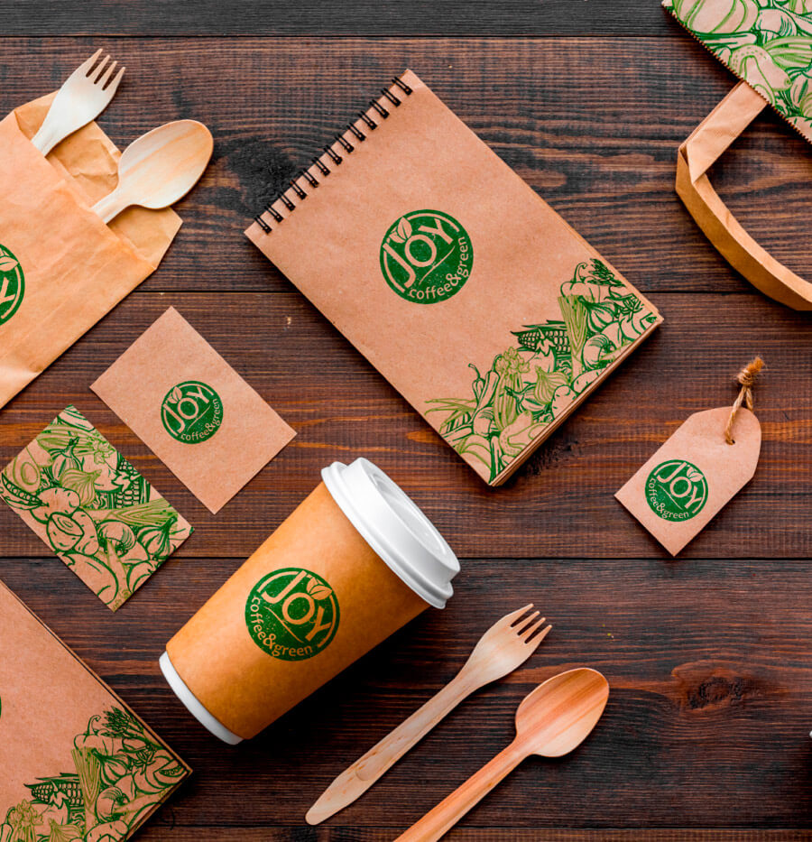 Joy coffee&green milano packaging eco kraft